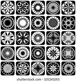 Decorative Design Elements Patterns Set Vector Stock Vector (Royalty ...