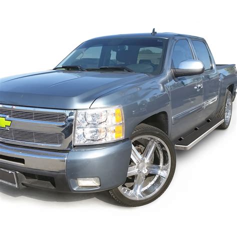 Istep 5 Inch Running Boards 2001 2013 Chevy Silverado 1500 Hd Hairline