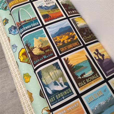 National Parks Quilt Fabric Riley Blake Designs National Park Quilt