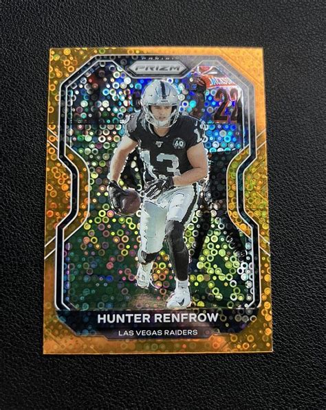 Panini Prizm Orange Disco Prizm Hunter Renfrow Raiders Ebay