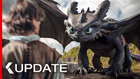 How To Train Your Dragon Live Action Trailer Toothless S Realistic