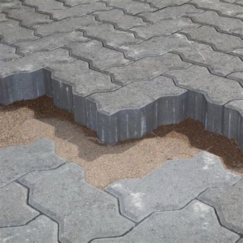 Grey Zig Zag Concrete Interlocking Paver Block 40 Mm At Rs 50 Sq Ft In