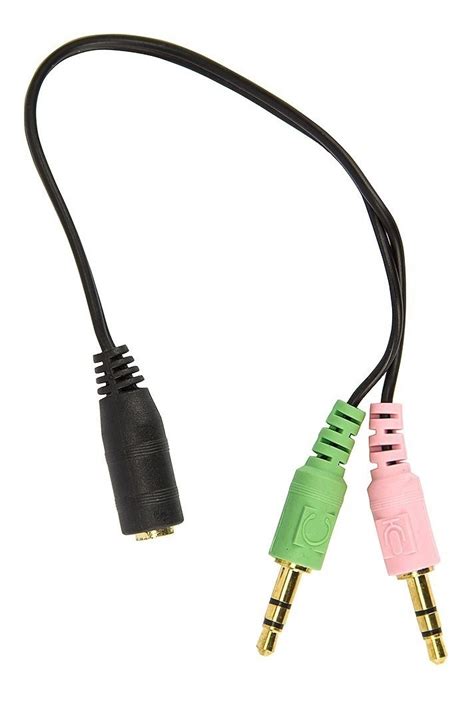 Cabo Adaptador Headset Para Fone 2 P2 Macho Para 1 P2 Fêmea R 14 99