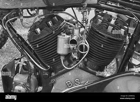 vintage bsa engine stock photo alamy