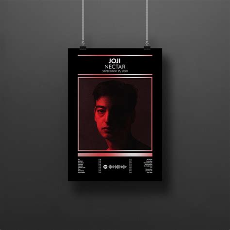 Joji Poster Nectar Poster Joji Album Cover Prints Custom Wall Etsy