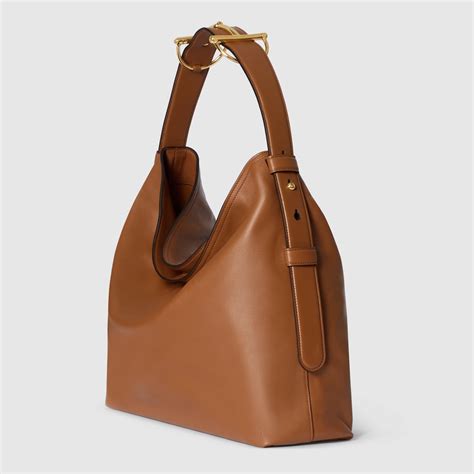 gucci beatrix large tote bag  brown leather gucci