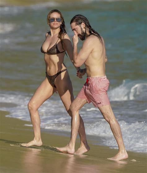 Heidi Klum Sexy Body Cheetah Thong Bikini Hot Celebs Home