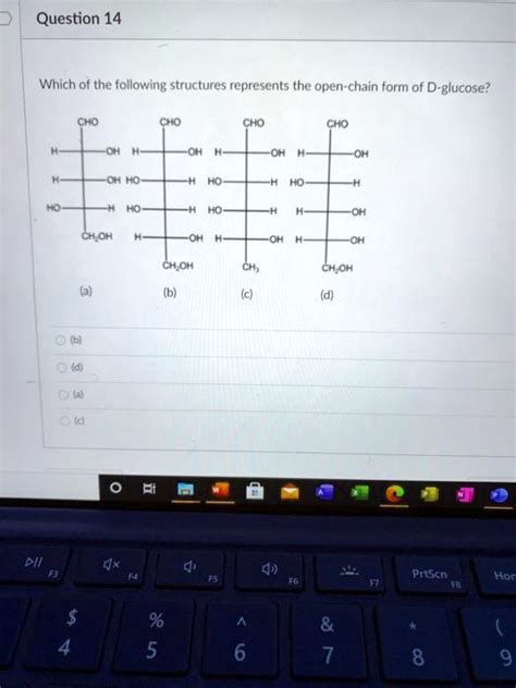 Solved Which Of The Following Structures Represents The Open Chain