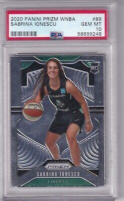 Sabrina Ionescu 2020 Panini WNBA Prizm Base RC 89 PSA 10 B EBay