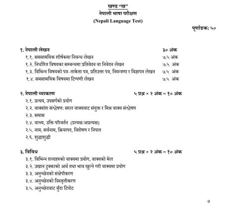 Nepal Police ASI Assistant Sub Inspector New Syllabus 2080