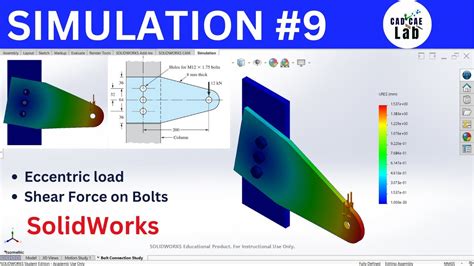 How To Find Shear Force On A Bolted Connection Fea For Beginners