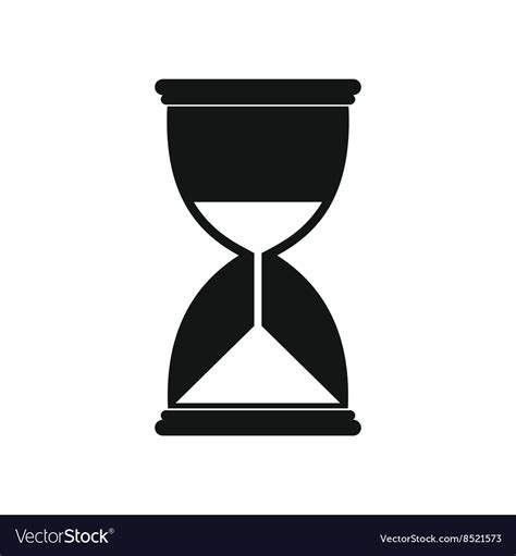 Hourglass Icon In Simple Style Royalty Free Vector Image