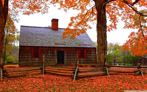 Autumn Cottage Wallpapers - Top Free Autumn Cottage Backgrounds ...