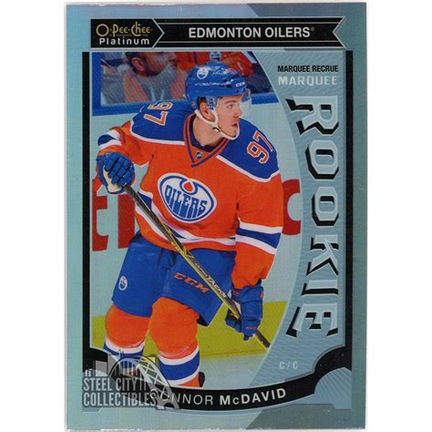 Connor McDavid 2015 16 Upper Deck O Pee Chee Platinum Rainbow Marquee