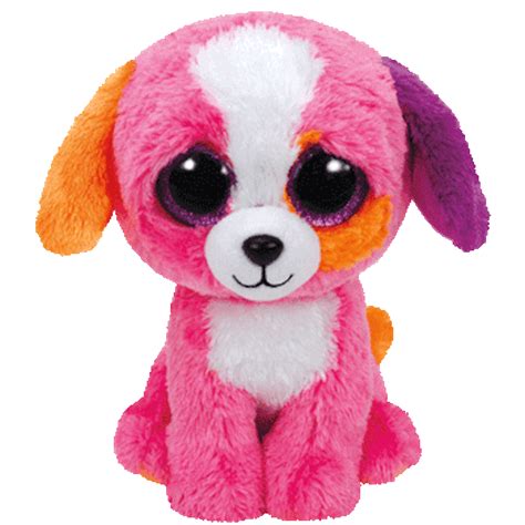 Ty Inc. Beanie Boo Plush Stuffed Animal Precious the Pink Dog 9 ...