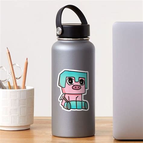 Cute Minecraft Pig Sticker By Ddkart Redbubble
