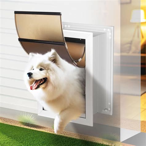 Ipetba Heavy Duty Large Dog Door For Wall Aluminum Profile Doggie Door