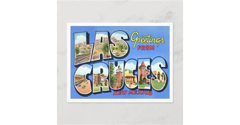Las Cruces New Mexico Vintage Big Letters Postcard Zazzle