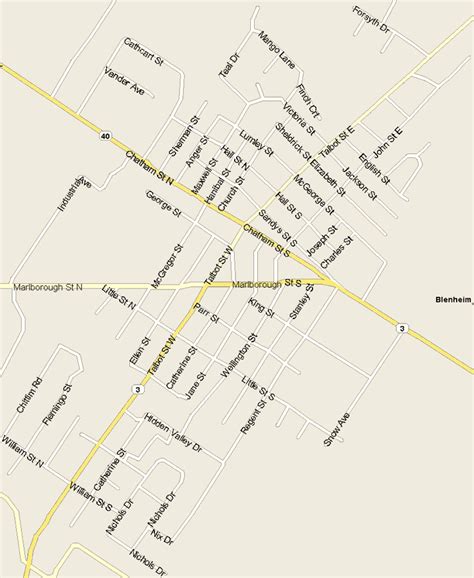 Blenheim Map Ontario Listings Canada