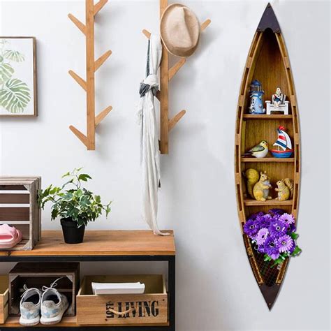 Wooden Boat Decor Hanging Wood Boat Decoration for Wall - Etsy