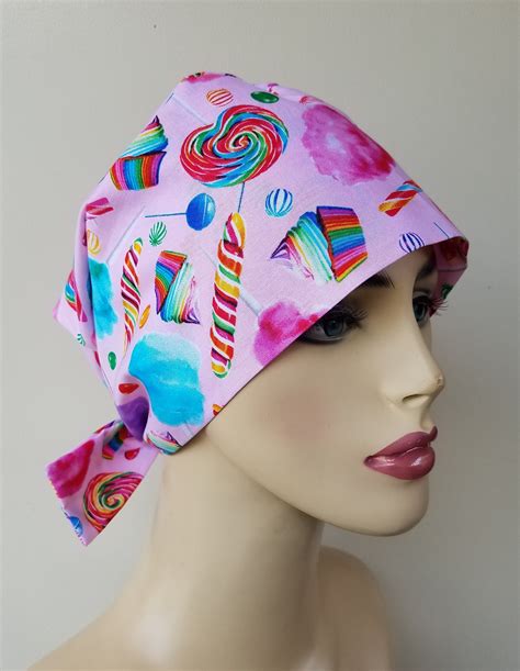 Womans Pixie Tie Back Scrub Hat Scrub Hat For Women Pixie Scrub Hat