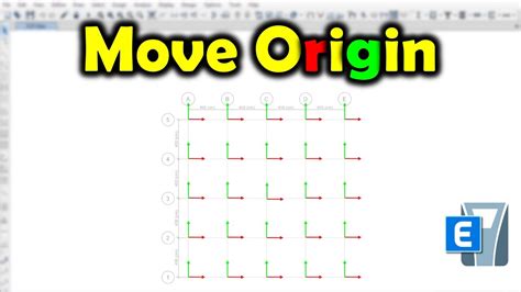 How To Move Grid System Origin In Etabs Youtube