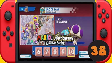 Switch Mario Lapin Cr Tin Kingdom Battle Monde Lac De Lave