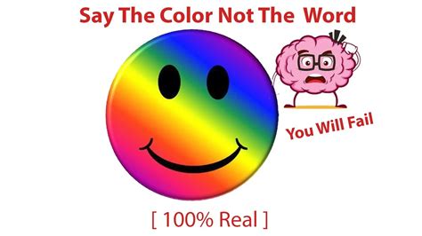 Say The Color Not The Word ️ Youtube