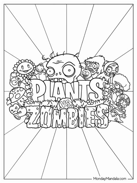 Plants Vs Zombies Logo To Color For Kids | PDF