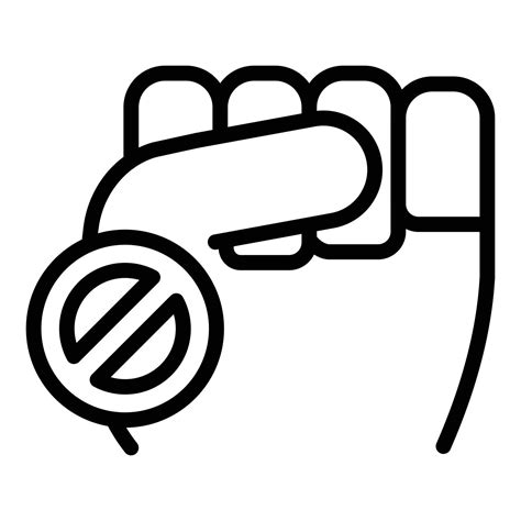 Democracy Fist Icon Outline Style 15901269 Vector Art At Vecteezy