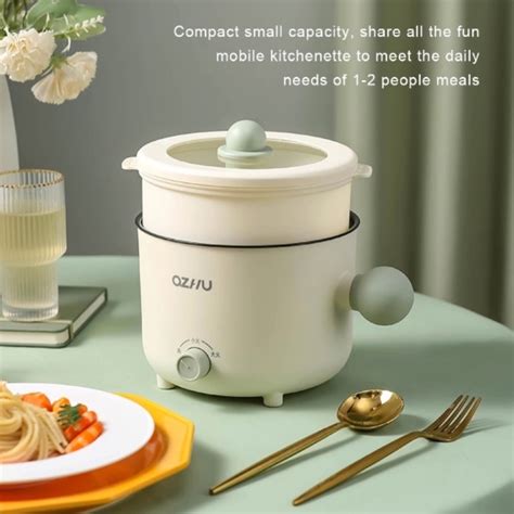 Multi Cooker Electric Rice Cooker Hot Pot L Mini Non Stick Ceramic Frying Pan With Steamer