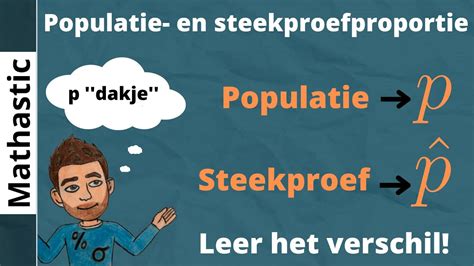 Populatieproportie En Steekproefproportie YouTube