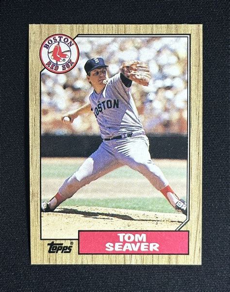 1987 Topps Tom Seaver 425 Baseball Card Boston Red Sox HOF EBay