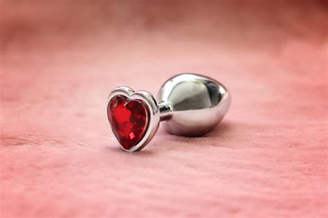 Pink Heart Butt Plug Anal Toys Tail Plug Metal Anal Plug Sex Etsy