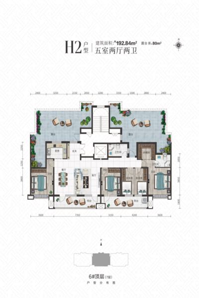 万滨天锦193平米五室两厅两卫5室2厅2卫1厨19300㎡ 石家庄房天下