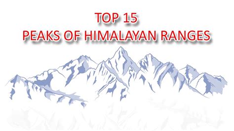 Top 15 peaks of himalaya - YouTube