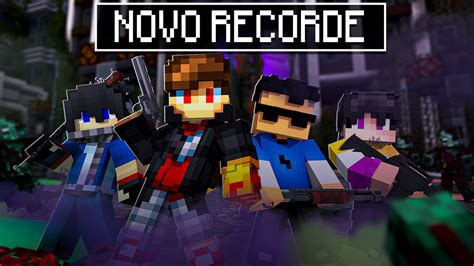 Novo Recorde Com Amigos No Sobreviva Ao Apocalipse Zumbi No Minecraft