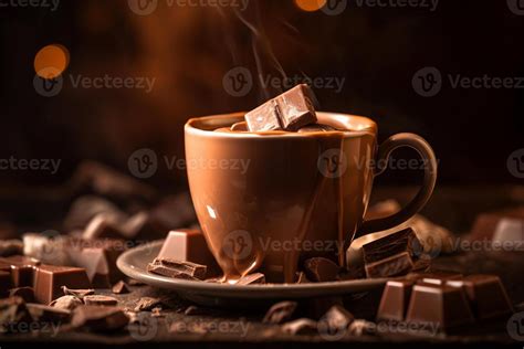 A Cup Of Hot Chocolate Ai Generate Stock Photo At Vecteezy