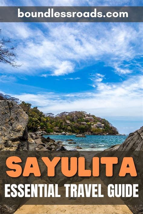 The Cover Of Sayulita S Essential Travel Guide With Text Overlaying It