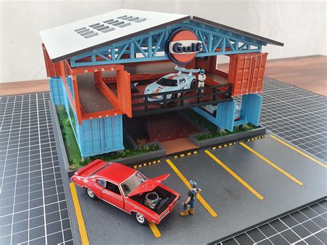 Télécharger fichier STL Diorama Gulf Hot wheels Design pour imprimante D Cults