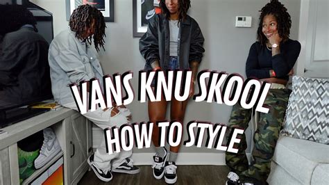 5 Fits For Vans Knu Skool Baggy Cropped Sweats Tees YouTube