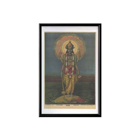 Lord Vishnu Vintage Mythology Poster & Framed Print – Nukkad Studios