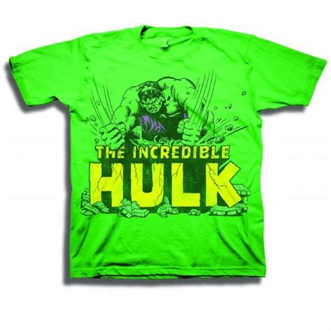 Marvel Comics The Incredible Hulk Smashing Tee For Kids Hulk