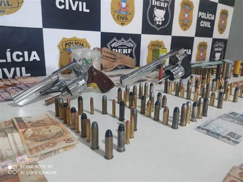 Derf Apreende Armas Munições E Dinheiro Durante Operação Que Prendeu