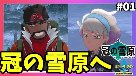 【ポケモンソードシールド】冠の雪原始動！ピオニーと娘シャクちゃんと遭遇！新ポケモン達を求めて冒険開始！01冠の雪原【エキスパンションパス