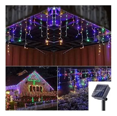 Luces Navideñas Cascada Guirnalda Led Luz Solar 6 Metros Cuotas sin