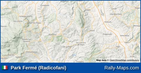 Park Ferm Radicofani Stage Map Rally Della Val D Orcia Cirt