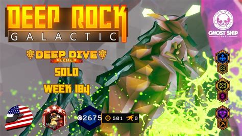 Deep Rock Galactic Solo Engineer Elite Deep Dive Week Blue