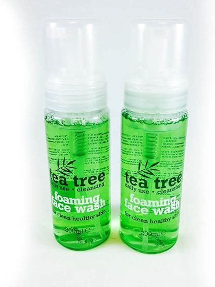 2 X TEA TREE FOAMING FACE WASH 200ml FOR HEALTHY CLEAN SKIN DAILY USE