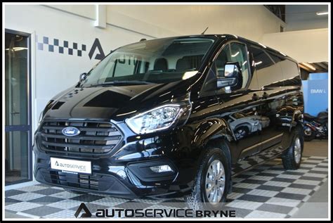 Bruktbil Til Salgs Ford Transit Custom 2020 Svart 130 Hk Kasse